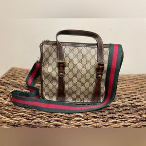 Gucci Sherry Line Vintage Accessory Collection Tote/Crossbody 100% Authentic